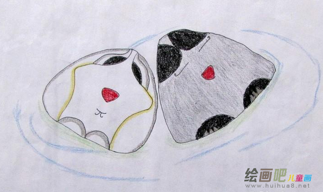 粽子简笔画:粽子飘香 粽子简笔画:粽子飘香