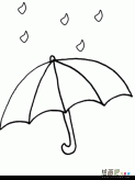 雨伞简笔画：神奇雨伞