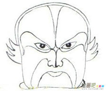 脸谱简笔画:脸谱缘 脸谱简笔画:脸谱缘