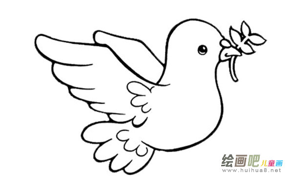 和平鸽简笔画:太空使者和平鸽 和平鸽简笔画:太空使者和平鸽