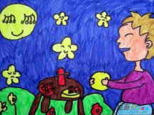 中秋节儿童画：中秋节的发展历史