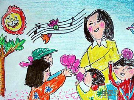 教师节儿童画：教师节遐想