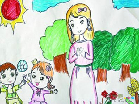 教师节儿童画:教诲如春风 师恩似海深 教师节儿童画:教诲如春风 师恩似海深