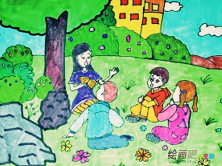 教师节儿童画：念师恩