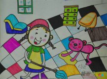 水彩画：我的暑假生活