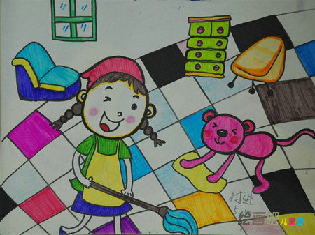 水彩画:我的暑假生活 水彩画:我的暑假生活