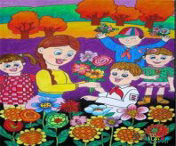 教师节儿童画：感谢老师对我的教育