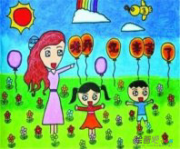 教师节儿童画：我心目中的好老师