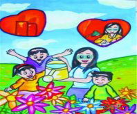 教师节儿童画：我们班的新老师