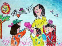 教师节儿童画：“迷路”的指南针