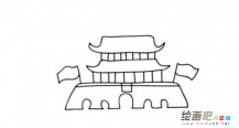 天安门简笔画：北京天安门