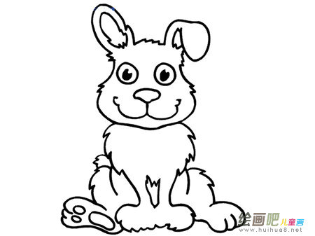 兔子简笔画:孵蛋的兔子 兔子简笔画:孵蛋的兔子