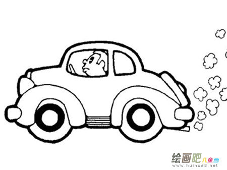 小汽车简笔画：多功能汽车