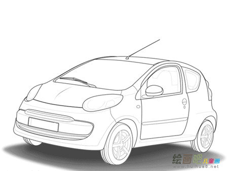 小汽车简笔画：神奇的汽车