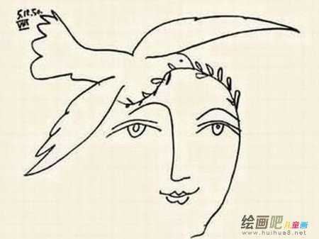 和平鸽简笔画:我居然变成一只和平鸽 和平鸽简笔画:我居然变成一只和平鸽