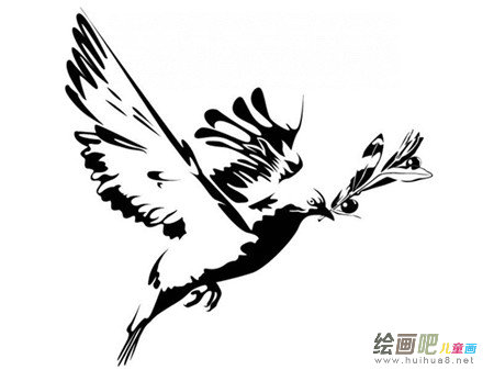 和平鸽简笔画:不被罪恶污染的和平鸽 和平鸽简笔画:不被罪恶污染的和平鸽