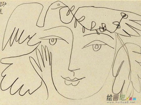和平鸽简笔画：带着全世界人民的渴望