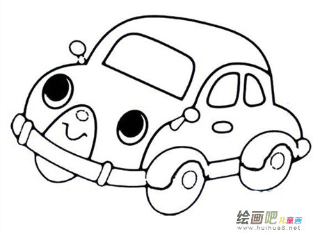 小汽车简笔画:想象中的汽车 小汽车简笔画:想象中的汽车