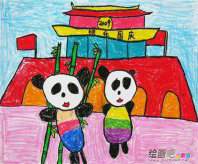庆国庆儿童画：国庆节简介