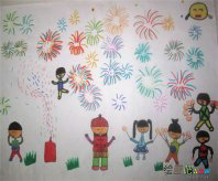 庆元旦儿童画：庆元旦