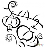 灯笼简笔画：灯笼简笔画