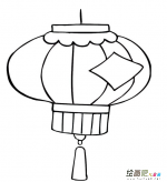 灯笼简笔画：灯笼简笔画图片