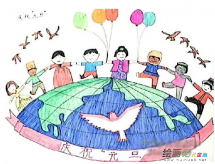 庆元旦儿童画：庆元旦儿童画作品
