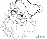 圣诞老人简笔画：圣诞老人来咯