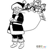 圣诞老人简笔画：圣诞时光