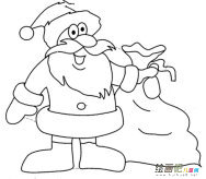 圣诞老人简笔画：平安夜的寓意