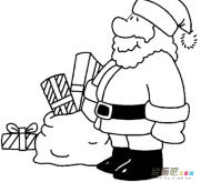 圣诞老人简笔画：简笔画人物