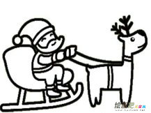 圣诞老人简笔画：传说中的圣诞老人