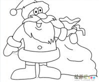 圣诞老人简笔画：神秘的圣诞老人