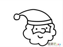 圣诞老人简笔画：圣诞老人送礼物