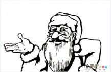 圣诞老人简笔画：可爱的精灵