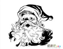 圣诞老人简笔画：熟悉的圣诞老人