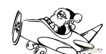 圣诞老人简笔画：白胡子
