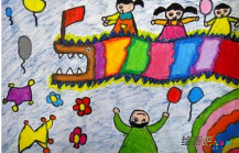 春节儿童画：欢度春节儿童画