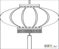 灯笼简笔画：做灯笼
