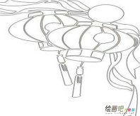 灯笼简笔画：自制灯笼