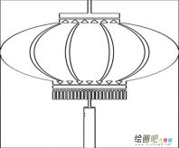 灯笼简笔画：玩灯笼