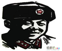 雷锋简笔画：家有雷锋