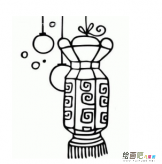 灯笼简笔画：灯笼简笔画的图片