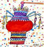 灯笼简笔画：有灯无月不误人