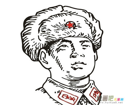 雷锋简笔画:在雷锋精神的感召下 雷锋简笔画:在雷锋精神的感召下