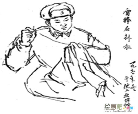 雷锋简笔画:雷锋精神感召世人 雷锋简笔画:雷锋精神感召世人