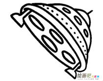 宇宙飞船简笔画：太空飞船