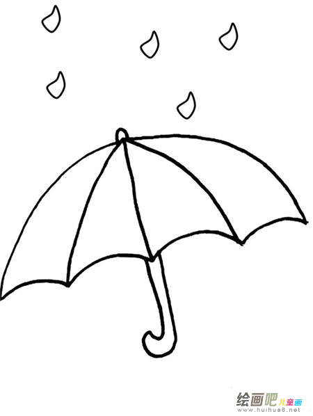 雨伞简笔画 雨伞简笔画