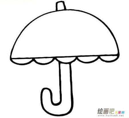 雨伞简笔画 雨伞简笔画
