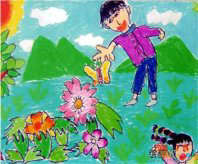 儿童画春天：春天的童话